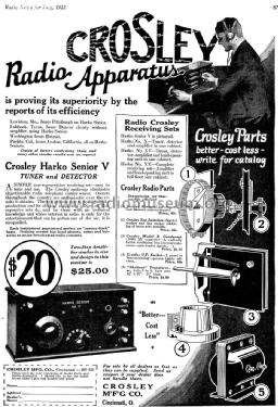 Harko Senior Model V-C; Crosley Radio Corp.; (ID = 1161827) Radio