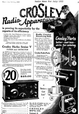 Harko Sr. V ; Crosley Radio Corp.; (ID = 1183846) Radio