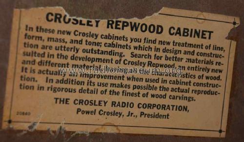 53-E Mate ch= 53; Crosley Radio Corp.; (ID = 948552) Radio