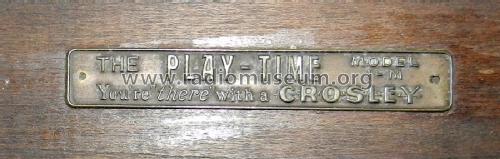 Playtime or Play-Time 124; Crosley Radio Corp.; (ID = 3099963) Radio