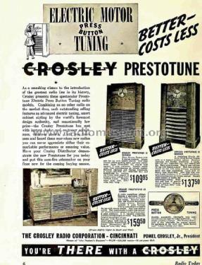 Prestotune 12 Lowboy Ch= 1227; Crosley Radio Corp.; (ID = 1656864) Radio
