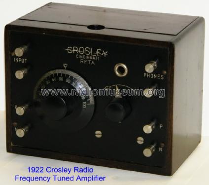 Radio Frequency Tuned Amplifier RFTA ; Crosley Radio Corp.; (ID = 969147) HF-Verst.