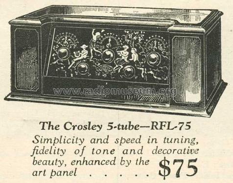 RFL-75 ; Crosley Radio Corp.; (ID = 1047830) Radio