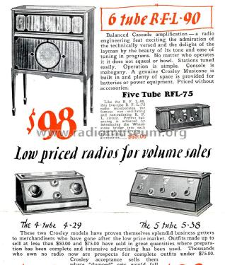 RFL-75 ; Crosley Radio Corp.; (ID = 1322228) Radio