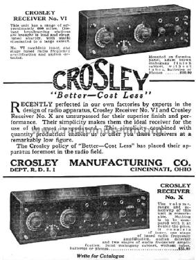 Special VI ; Crosley Radio Corp.; (ID = 1441273) Radio