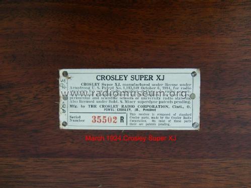 Super XJ; Crosley Radio Corp.; (ID = 839992) Radio