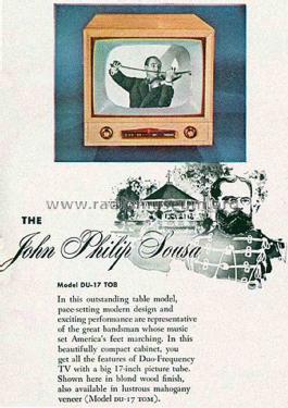 The John Philip Sousa DU-17 TOB; Crosley Radio Corp.; (ID = 1832871) Television