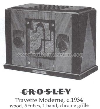 Travette Moderne Ch= 182; Crosley Radio Corp.; (ID = 1402797) Radio