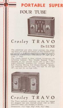 Travo Deluxe ch=166; Crosley Radio Corp.; (ID = 1181896) Radio