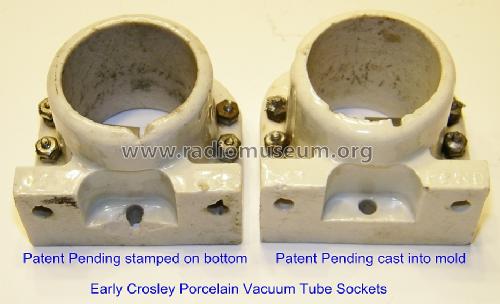 V-T Socket Vacuum-Tube Receptacle; Crosley Radio Corp.; (ID = 1199801) Radio part