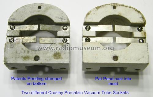 V-T Socket Vacuum-Tube Receptacle; Crosley Radio Corp.; (ID = 1199802) Radio part
