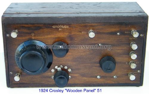 Wooden Panel 51; Crosley Radio Corp.; (ID = 826370) Radio