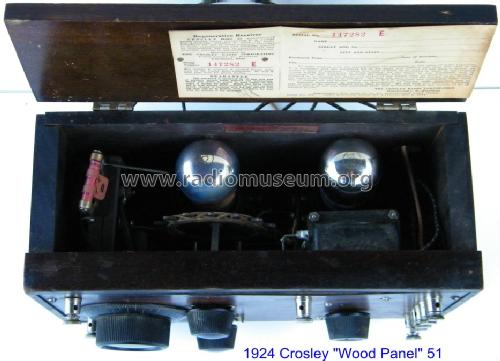 Wooden Panel 51; Crosley Radio Corp.; (ID = 826372) Radio