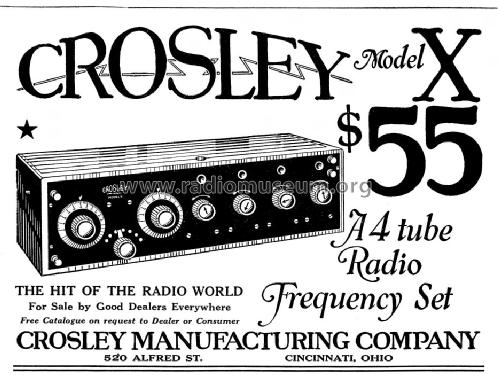 X ; Crosley Radio Corp.; (ID = 990354) Radio