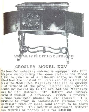 XXV ; Crosley Radio Corp.; (ID = 1176456) Radio