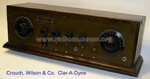Clar-A-Dyne 4-Tube; Crouch-Wilson & Co., (ID = 1204915) Radio
