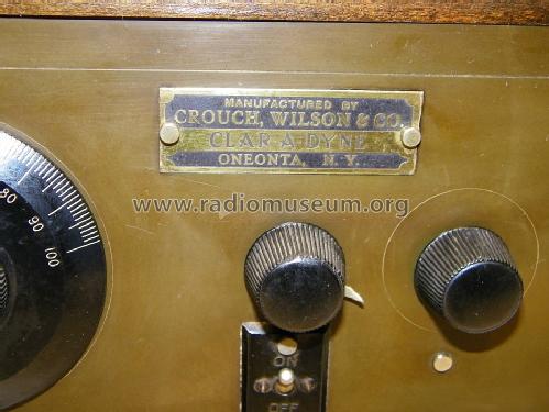 Clar-A-Dyne 4-Tube; Crouch-Wilson & Co., (ID = 1204917) Radio