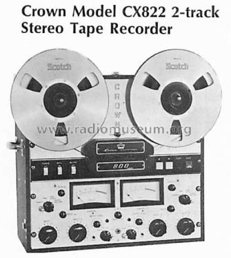 2-Track Stereo Tape Recorder CX822; International Radio (ID = 1900243) R-Player