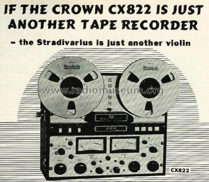 2-Track Stereo Tape Recorder CX822; International Radio (ID = 1900267) Reg-Riprod