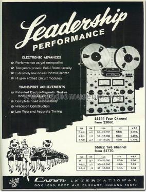 2-Track Stereo Tape Recorder CX822; International Radio (ID = 1900294) Enrég.-R