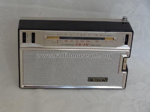 10 Transistor FM/AM 2 Band Radio TRF-1100; Crown Radio Corp.; (ID = 2785617) Radio