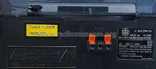 CD Player Stereo Tower System CD-2000; Crown Radio Corp.; (ID = 2878078) Radio