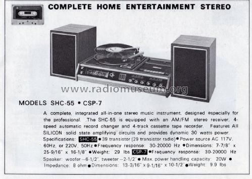 Complete Home Entertainment Stereo SCH-55; Crown Radio Corp.; (ID = 1654996) Radio