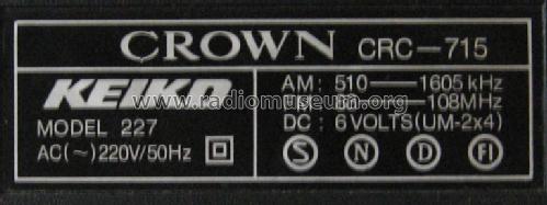 CRC-715; Crown Radio Corp.; (ID = 653814) Radio