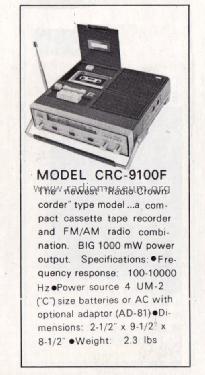 Crowncorder CRC-9100F; Crown Radio Corp.; (ID = 1655058) Radio