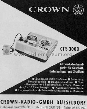 CTR-3000; Crown Radio Corp.; (ID = 295643) R-Player