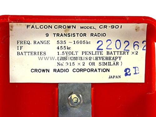 Falcon Crown CR-901; Crown Radio Corp.; (ID = 2231347) Radio