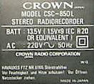 HiFi Stereo Sound System CSC-850L; Crown Radio Corp.; (ID = 645806) Radio