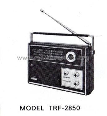 Portable 3 Band Radio TRF-2850; Crown Radio Corp.; (ID = 1656582) Radio