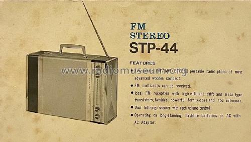 Portable Radio-Phono STP-44; Crown Radio Corp.; (ID = 2989872) Radio