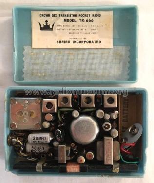 6 Transistor TR-666; Crown Radio Corp.; (ID = 2224969) Radio