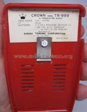 Super 9 Transistor TR-999; Crown Radio Corp.; (ID = 1210657) Radio