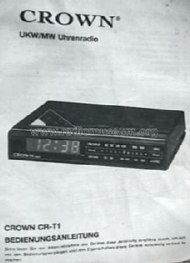 UKW/MW Uhrenradio CR-T1; Crown Radio Corp.; (ID = 1790785) Radio