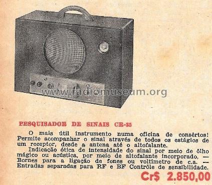 Pesquisador de sinais CR-35; CRT, Continental (ID = 1974093) Equipment