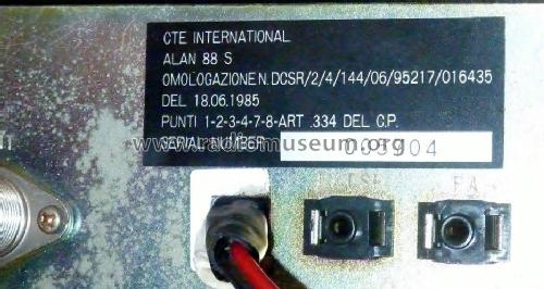 Alan 88S; CTE International S. (ID = 1972955) Ciudadana