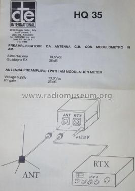 Antenna Preamplifier Modulation Meter HQ35; CTE International S. (ID = 2027638) Ciudadana