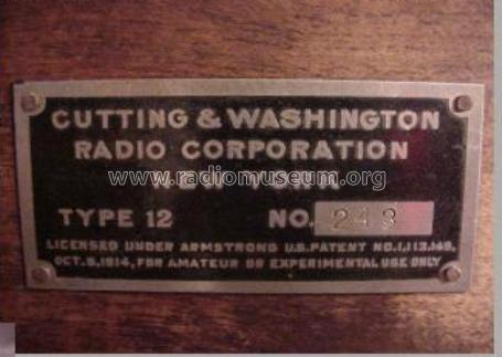 12 12; Cutting & Washington (ID = 870201) Radio