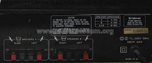 Stereo Amplifier CTS-300A; Cybernet Electronics (ID = 1178401) Ampl/Mixer