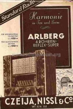 Arlberg G V-40687; Czeija, Nissl & Co., (ID = 676604) Radio