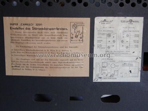 Camillo 325/1; Czeija, Nissl & Co., (ID = 279806) Radio