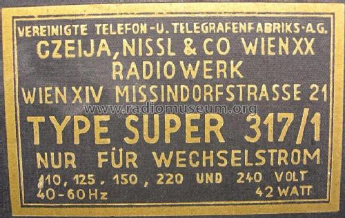 Standard Ferrando 317/1 STR; Czeija, Nissl & Co., (ID = 1737611) Radio