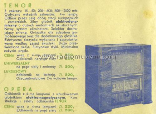 Tenor S; Czerwiński, Radio; (ID = 2216567) Radio
