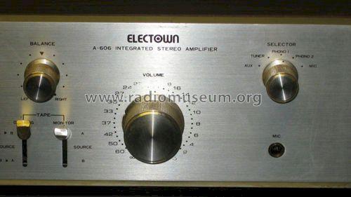 Electown Integrated Stereo Amplifier A-606; Daewoo Electronics (ID = 1448807) Verst/Mix