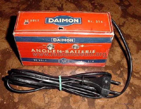 Anoden-Batterie Nr. 314; Daimon, (ID = 57031) Power-S