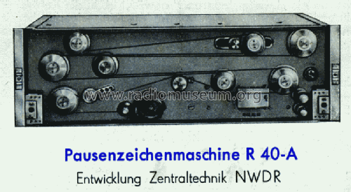 Pausenzeichenmaschine R 40 a; Danner, Konstantin; (ID = 1190471) Ton-Bild