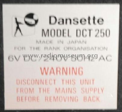 Mains-Battery Radio Cassette Recorder DCT 250; Dansette Products (ID = 1223850) Radio